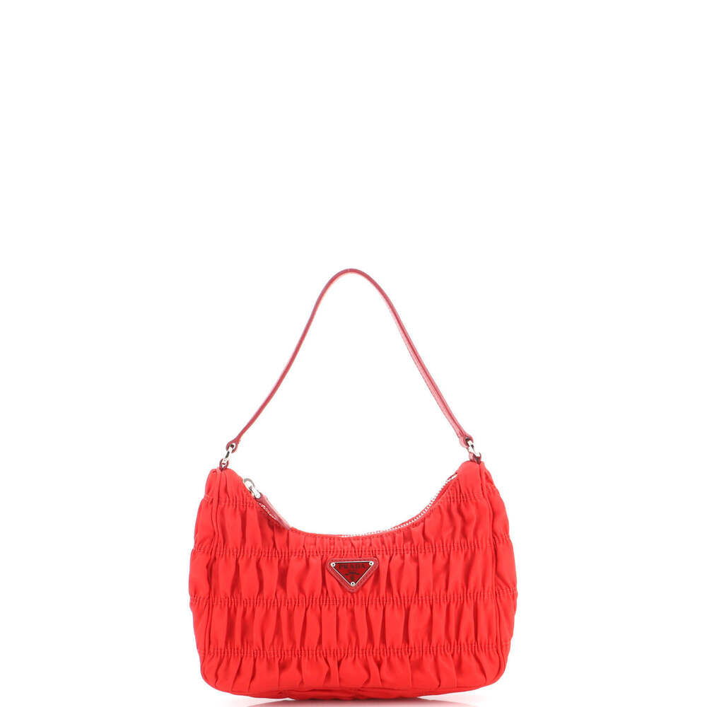 Prada Mini Hobo Tessuto Gaufre with Saffiano
